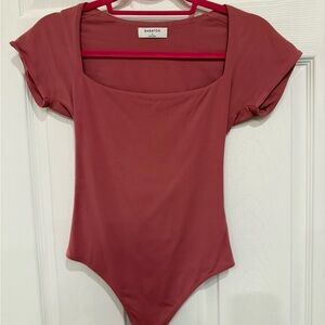 Aritzia Babaton Women's Pink Bodysuit Top